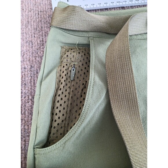 Outdoor Voices Women's M Green Brown White RecTreck Zip Off Pants Cargo Hiking - Picture 12 of 16
